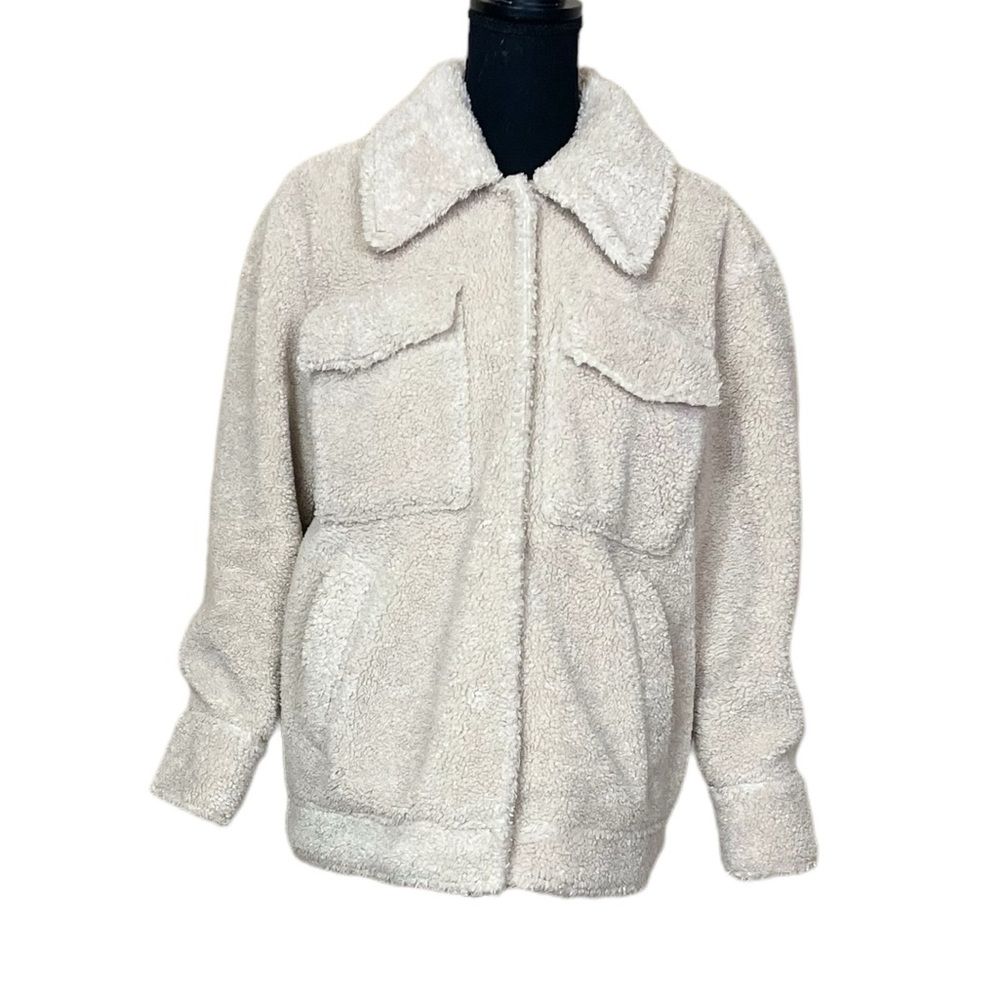 Something Navy Teddy Jacket - Picture 2 of 10